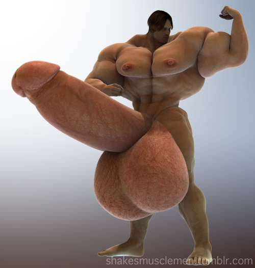 Testing out new render setting and the new Michael 6. Hope to get more skin tones for this model, it’s so fun to work with.Â  This hyper dude’s got enough cum sloshing around in his massive balls to fill an entire hot tub. Though, I doubt