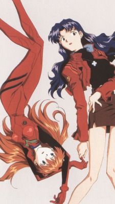 kingaragorn31:  Asuka Soryu Langley and Misato Katsuragi