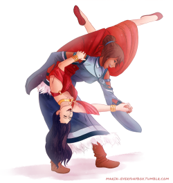 marin-everydaybox:  Finally some Korrasami! Took me long enough,