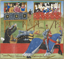lionofchaeronea:  Jean de Saintré jousts with the Spanish knight