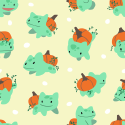 sketchinthoughts: Pumpkin bulba pattern. Free to use! 