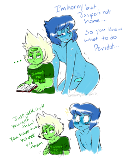 Peridot on other hand doesn’t put up with Lapis’ demandsFollow
