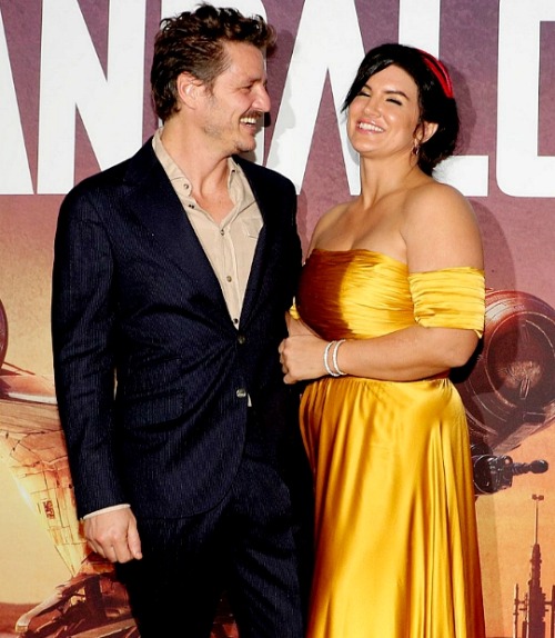 iwouldvebeendrake01:  Pedro Pascal & Gina Carano during