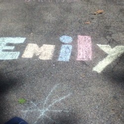 Sidewalk chalk #summer #bored #colorful