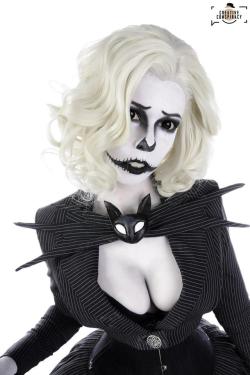 cosplaygonewild:My Female Jack Skellington, Burlesque Style