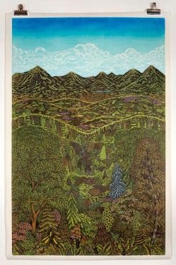 mymodernmet:  Extremely Detailed Woodcut Print Completed After