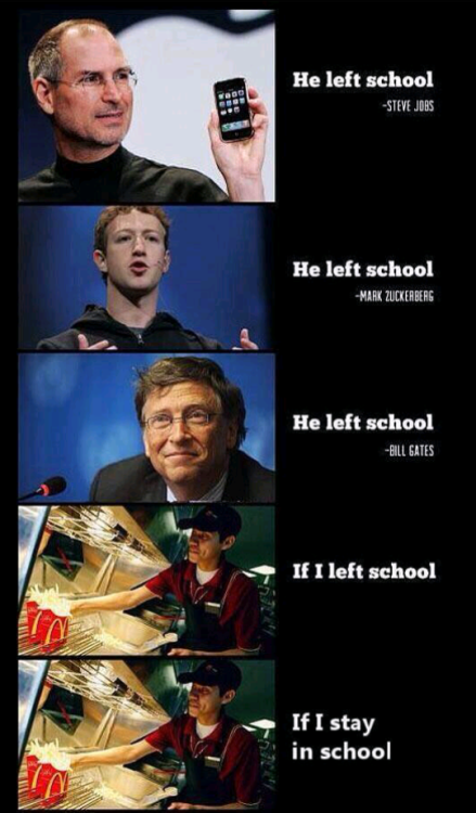 wannajoke:  If I Left School…