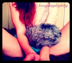 ~Mmmmm my tail feels so soft and fluffy between my legs~  #petplay