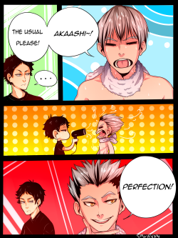 smaskvxn:  another random ass comic „about bokuto’s hair