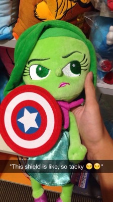 Joy and Disgust found Captain America’s shield. This is