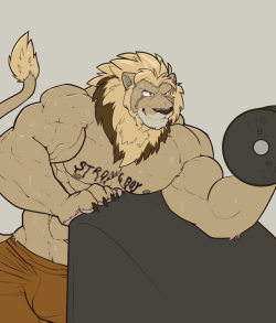 grimfaust: First lion I’ve drawn in a really long time.  @AbrahmLion