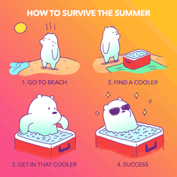 Ice Bear is chillin’ ❄️  Reblog if this is how you’re
