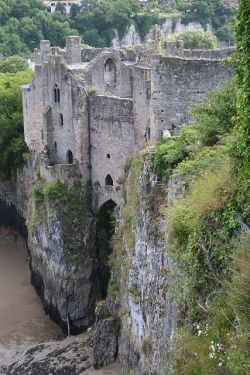 clavicle-moundshroud:  The Chepstow Castle ruins in Monmouthshire,