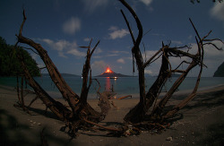 Best keep your distance (Anak Krakatau [Krakatoa] volcano in