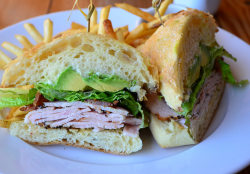 fatty-food:   	Turkey Bacon and Avocado Sandwich by pjpink 