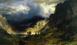 nblvo:Albert Bierstadt, Storm in the Rocky Mountains, Mount