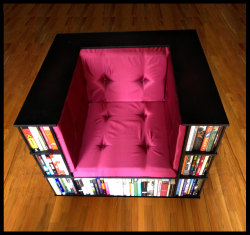 wickedclothes:  Luxury Bookcase Chair Keep your books close so