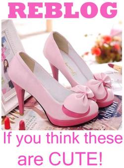 sissydonna:  feminization:  Reblog if you like pink sissy heels!