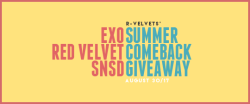 r-velvets: !!!! it’s going to be a wild summer with my three