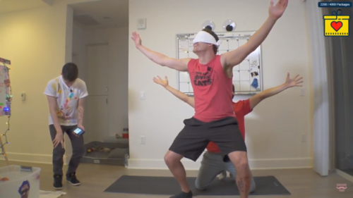 bugheadiplier:  MARK AND TYLER NAILED THOSE YOGA POSES!!! @markiplier From “Blindfold Friend Yoga” 