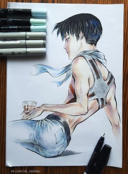 idrawr16yt:  Levi (markers) 