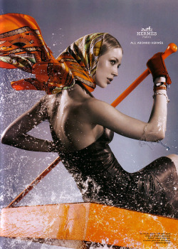 aleworldaddict:Raquel Zimmermann by Solve Sundsbo for Hermès