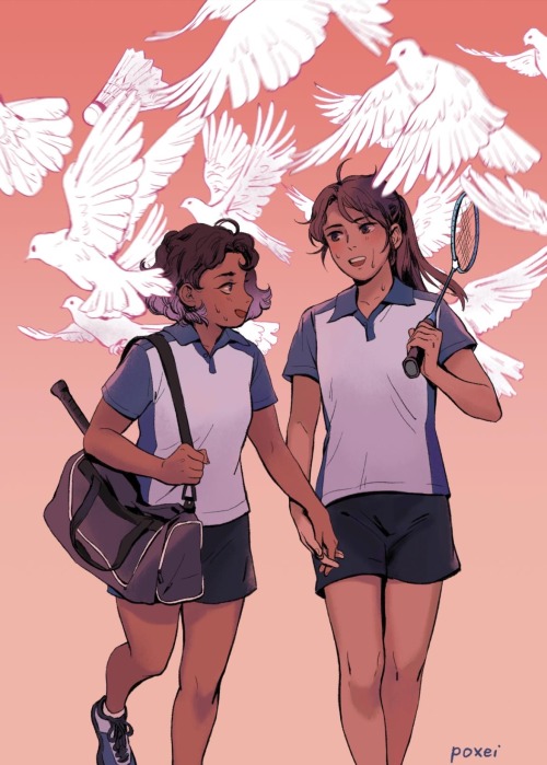 poxei: they’re badminton gfs on their way home from practice