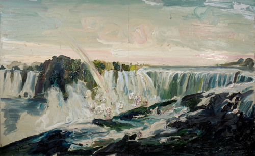 Allison Schulnik.Â Niagra Falls #5 (Currier & Ives).Â 2008.