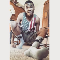 alphasocks:  When boredom strikes… lol #mansocks #malesocks