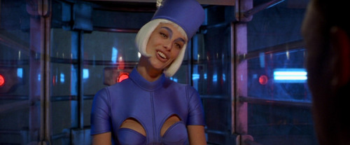 cisforcostumes: Working Girls and Uniforms: McDonalds, Flight Attendants, Receptionist, Hostess Film: The Fifth Element (1997) Costumes by Jean Paul Gaultier 