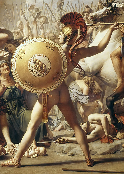 thisworldneedsarie:  Jacques-Louis David - The Intervention of