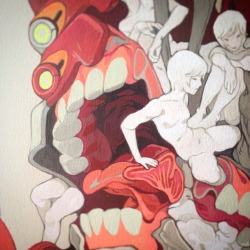 sachinteng:  A few Preview shots of the Evangelion painting I