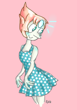 rrain:  pearl in a dress 