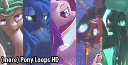 (More) Pony Loops HD13 animated loops in 1280 x 1656 near loss-less