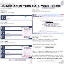 girlofmanythings:  Follow these steps to track the anon hate