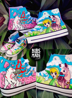 theomeganerd:  Custom Video Game Shoes Featuring - The Legend
