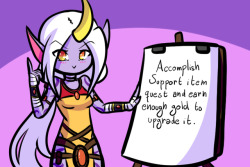 asharplessblade:  Ah… The life of a support main is so difficult.