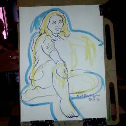 Drawing of Circe at Dr. Sketchy’s. #art #drawing #figuredrawing