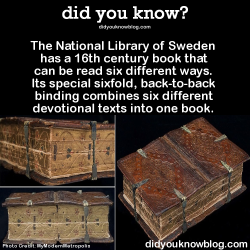 did-you-kno:  The National Library of Sweden has a 16th century