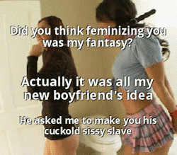 sissy-maker:  sissy-stable:  .. and you are going to LOVE it