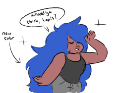 art-emoji:  lapis is very tired (bonus mom-friend pearl) 