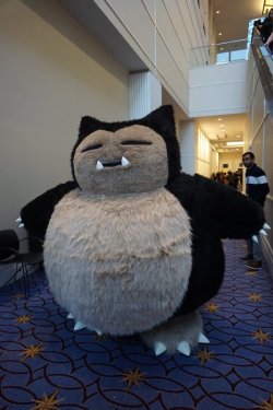 grumpydabear:  retrogamingblog:  Snorlax Costume made by BlackMeadowStudio