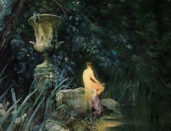 twirld: Nymph Bathing (detail) Friedrich von Schennis