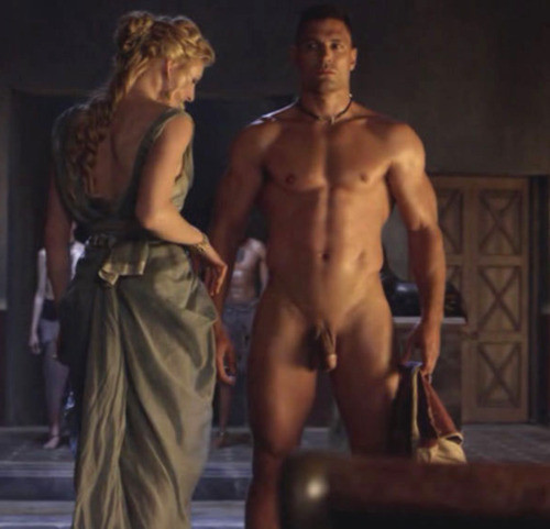 klow82:  mistressconnie:  Always begin with a proper inspection  From the TV series “Spartacus”. However, there are many series with that name, so I don’t know exactly which one this picture belongs to. 