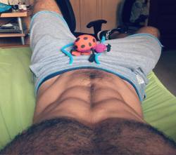 malefeed: chomin86: Oh-oh. Tengo una mariquita en mi entrepierna