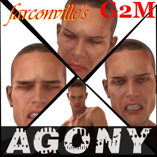 Has  your Genesis 2 Male ever broken and down and said “OH THE HUMANITY!”  but could express himself? Agony expressions! THIS IS AGONY FOR G2M.  Special facial expressions meticulously made for the manly Genesis 2. A  collection of 30  express