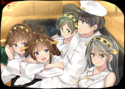 艦隊これくしょん、提督（艦これ）、金剛（艦これ）、榛名（艦これ）、霧島（艦これ）、比叡（艦これ）、isshiki