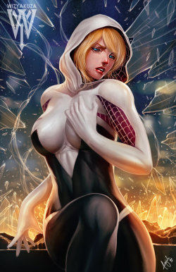 league-of-extraordinarycomics: Spider-Gwen by wizyakuza  