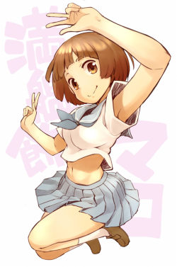 grimphantom:  nagian:  満艦飾マコ  Grimphantom: Cute Mako!