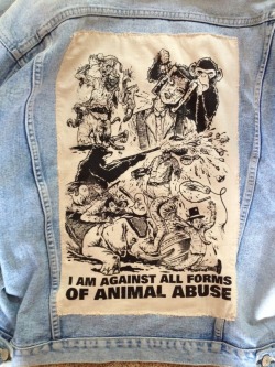 whinyvegan:  my favourite patch on my jacket 